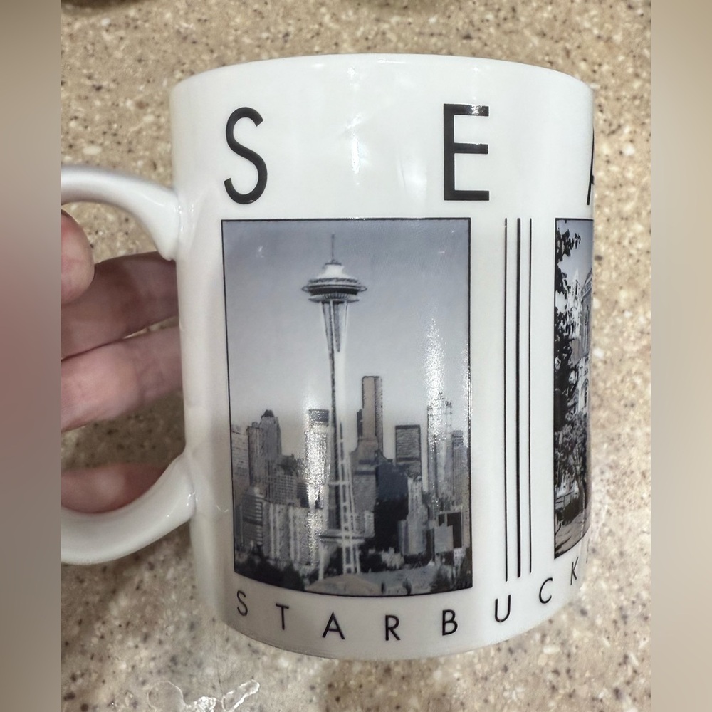 Starbucks Seattle Washington Coffee Mug 2003 City Scenes Series Barista